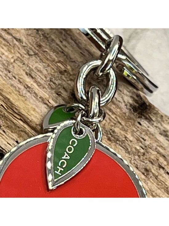 Coach Accessories - COACH Silver Orange Citrus Key Chain / Purse Fob